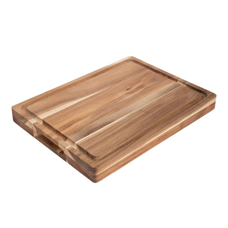 Zwissliv Large Multipurpose Reversible Cutting Board For Kitchen With Deep Juice Groove Organic Acacia Wood Cutting Board Chopping Boards Cheese Board Charcuterie Board 16 12 1 45inch Wayfair