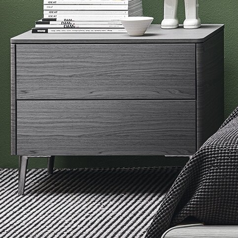 Calligaris Boston 2 Drawer Ceramic Top Nightstand Wayfair