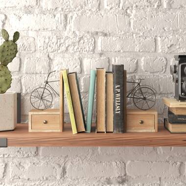 Wooden Pear Bookends 