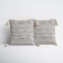 white throw pillows set of 2