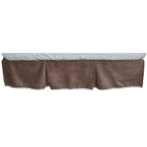 Mix and Match Cocoa Velour Crib Dust Ruffle