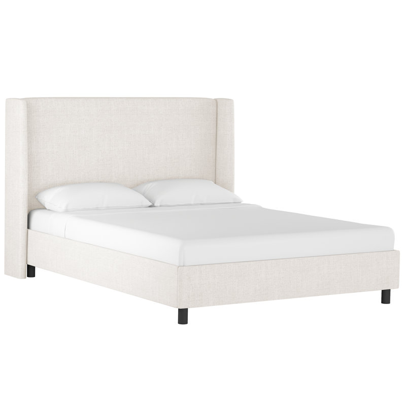 Milan Wingback Upholstered Platform Bed Reviews Joss Main