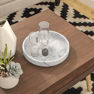 Ottoman Coffee Table Round Decorative Trays You Ll Love In 2021 Wayfair