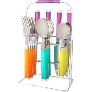 Temptation Botanical 17-Piece Flatware Set