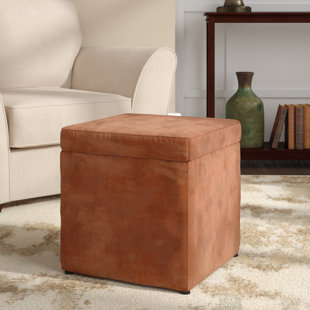 Brown Microfiber Ottomans Poufs You Ll Love In 2020 Wayfair