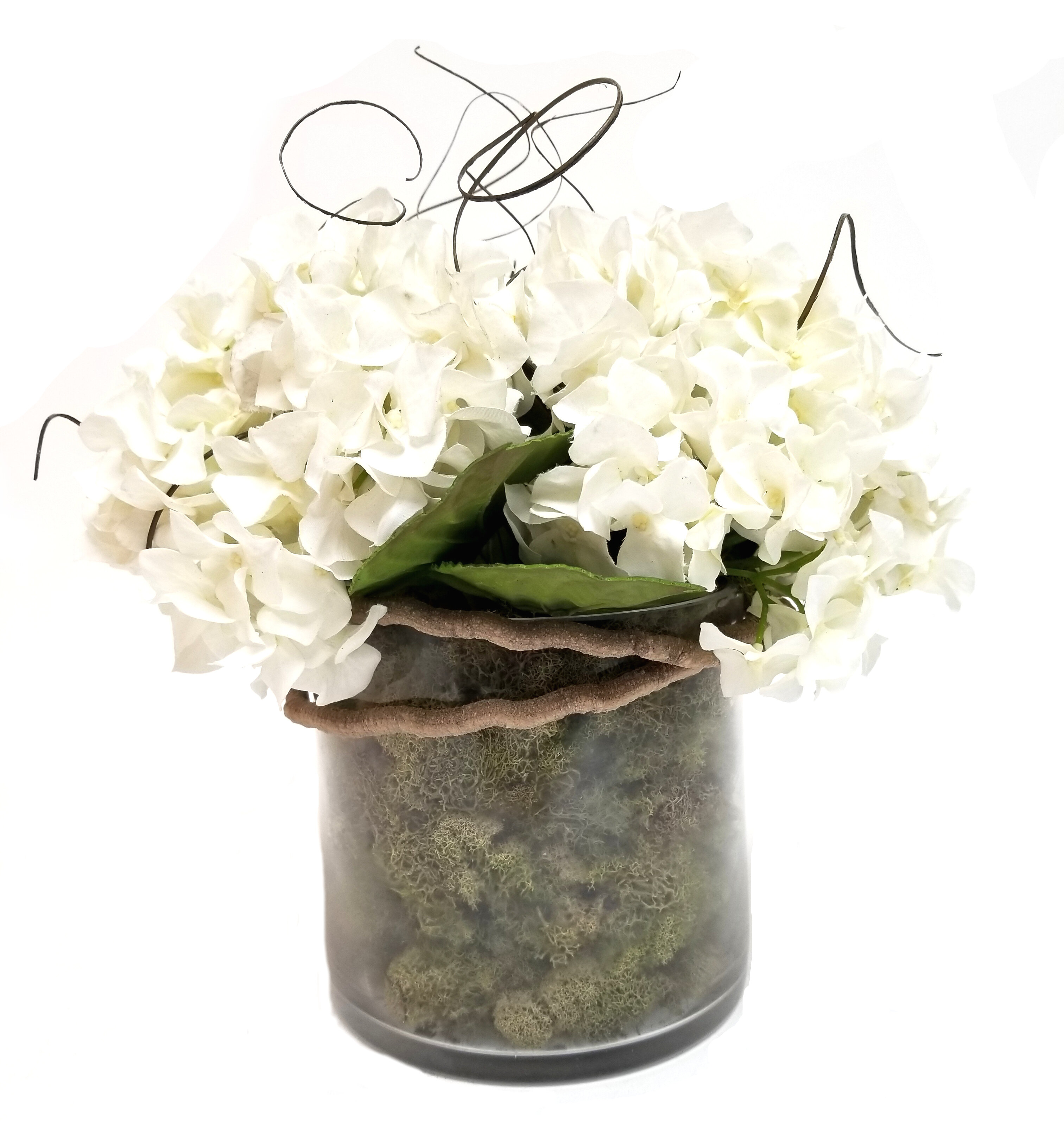 Ophelia Co Hydrangea Floral Arrangements And Centerpieces In Vase Wayfair