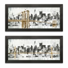 STUNNING NEW YORK CITY SKYLINE CANVAS #492 NEW YORK WALL HANGING PICTURE ART 
