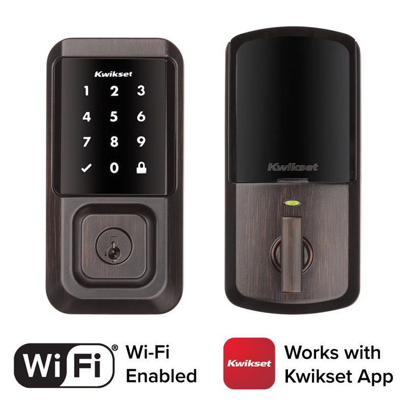 Kwikset Halo Wi Fi Smart Lock Touchscreen Single Cylinder Deadbolt With Smartkey Security Reviews Wayfair