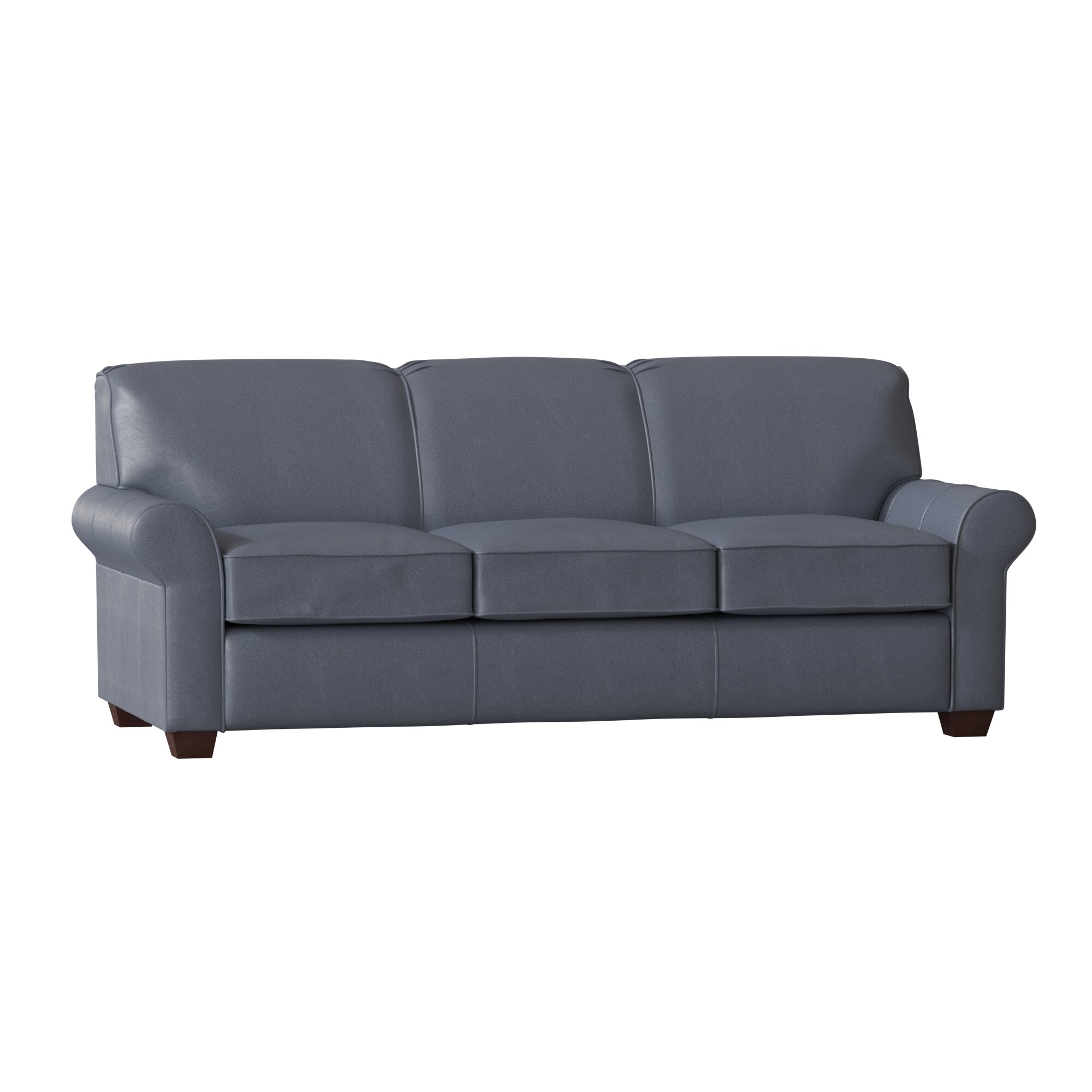 Wayfair Custom Upholstery Jennifer Leather 81 Rolled Arms Sofa