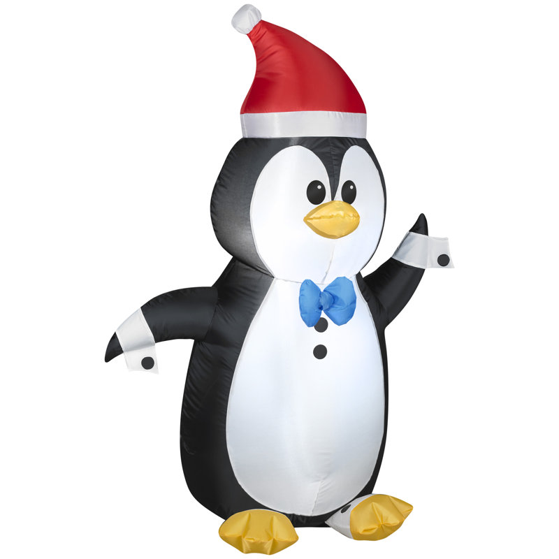 The Holiday Aisle Airblown Outdoor Penguin In Tuxedo Christmas