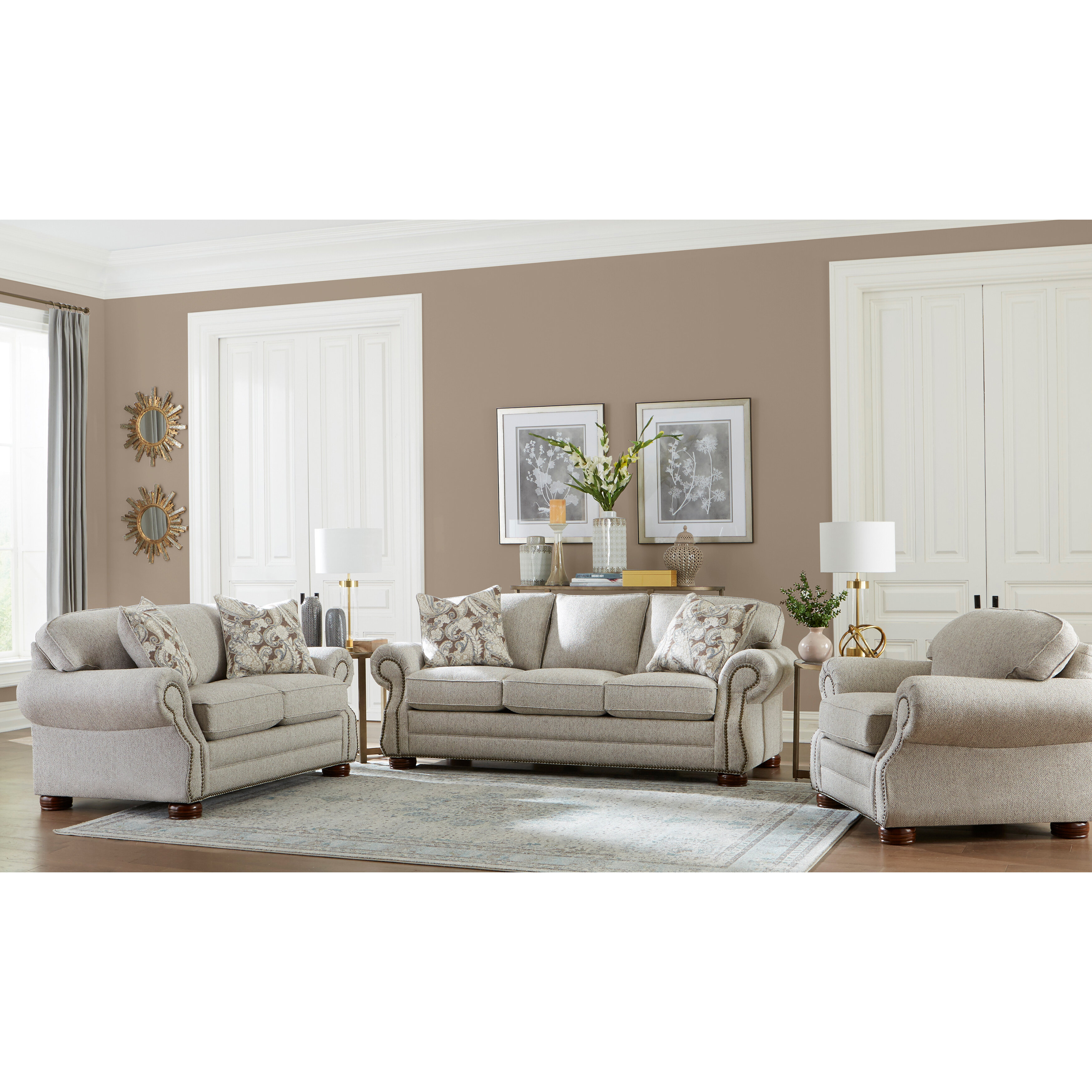 Canora Grey Shurtz 3 Piece Living Room Set Wayfair
