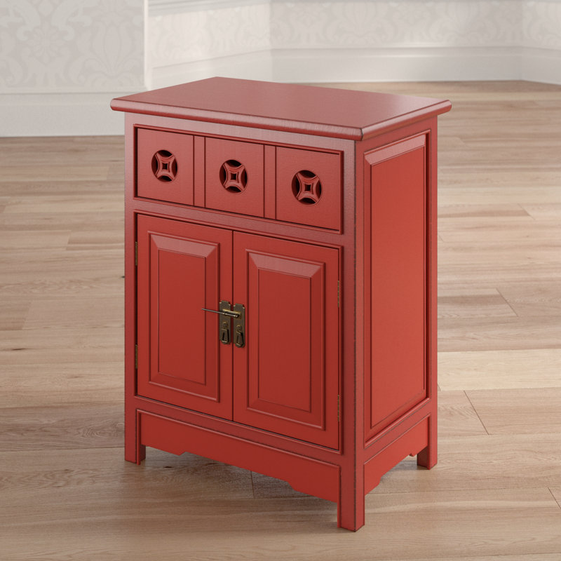 World Menagerie Lamberta Wooden 2 Doors Accent Cabinet Reviews