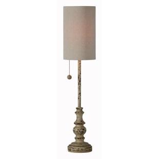 lamps on buffet table