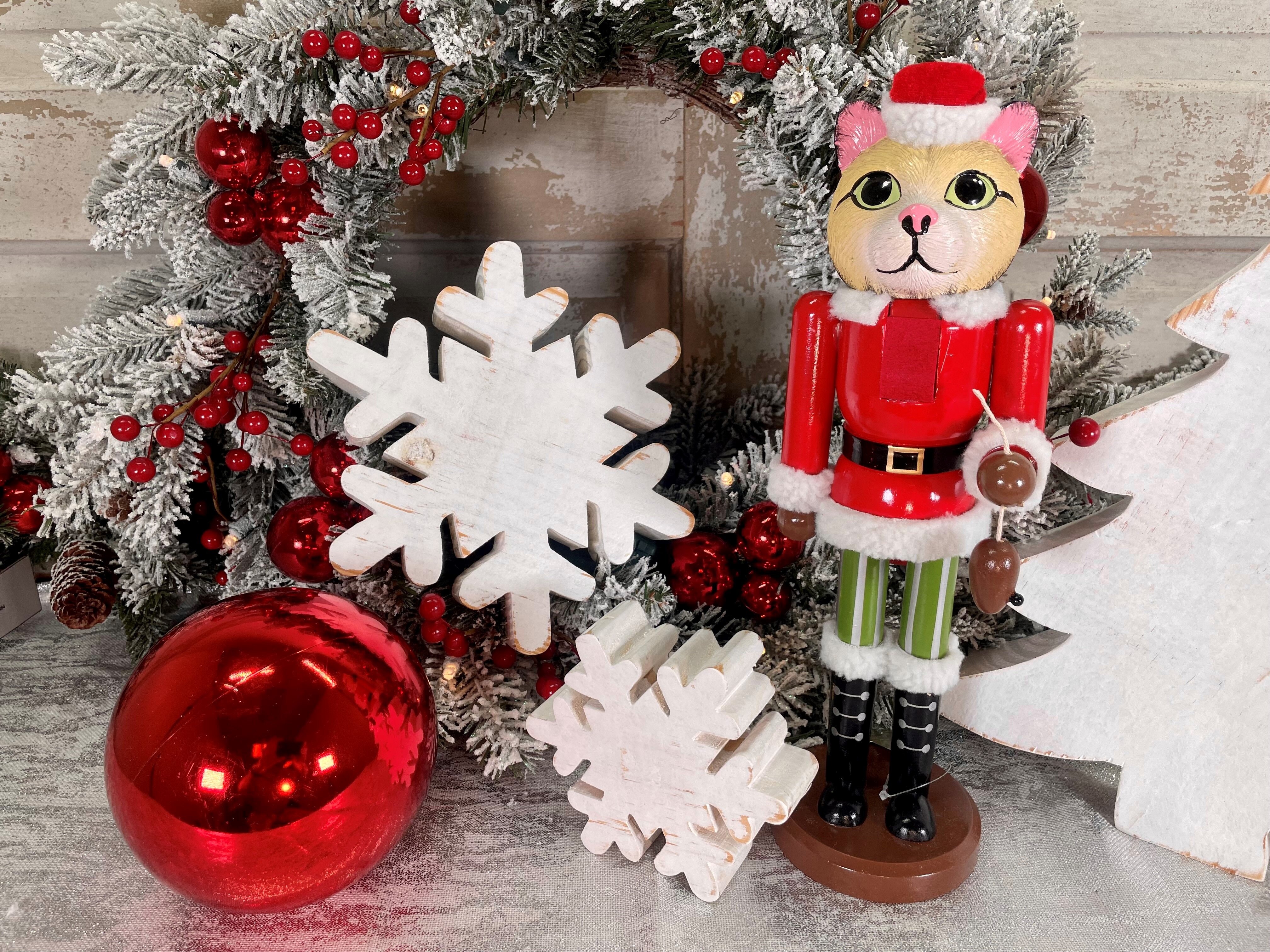 CHRISTMAS MAGNET Holiday Snowman Santa Claus Ornament Cat Dog Bells Kitten Gift 