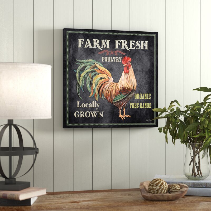 Laurel Foundry Modern Farmhouse 'Farm Fresh Rooster' by Jean Plout ...