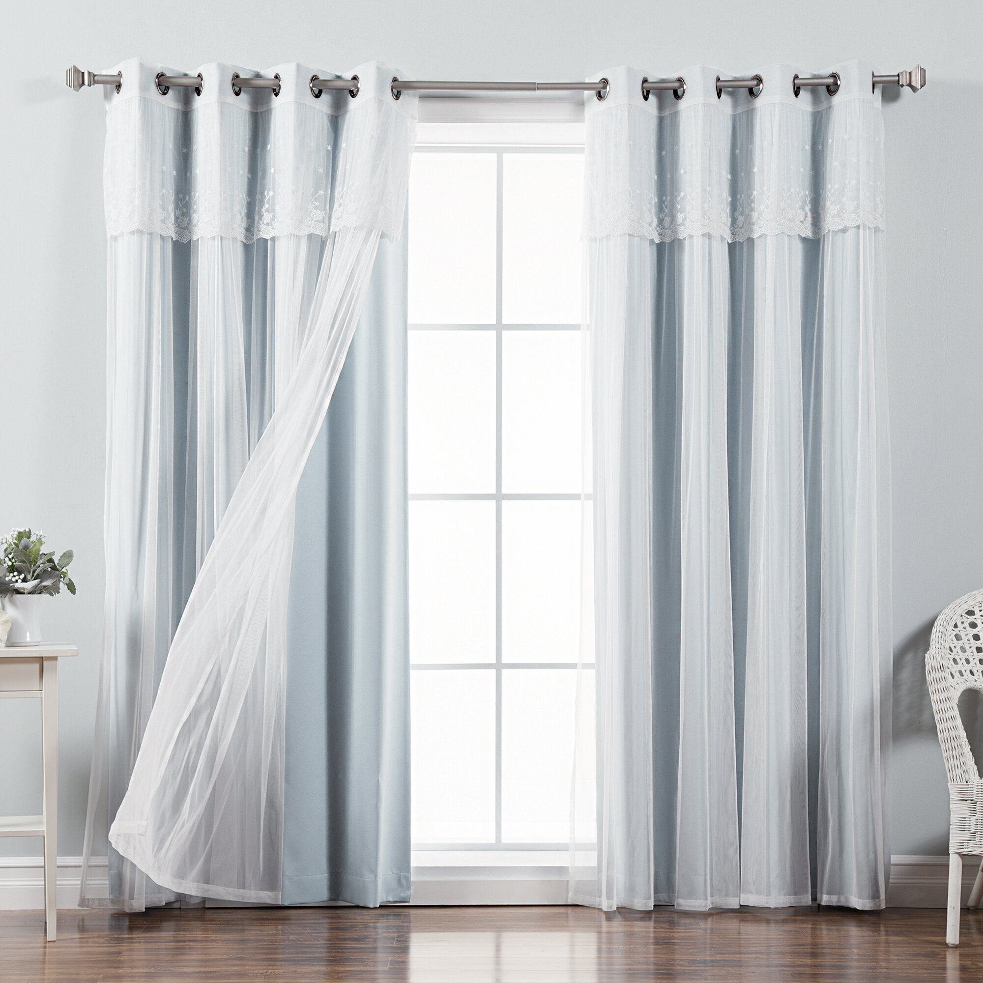 One Allium Way® Dabbs Polyester Blackout Curtain Pair & Reviews | Wayfair