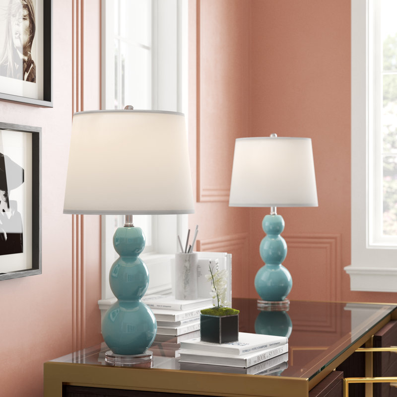 wayfair glass table lamps