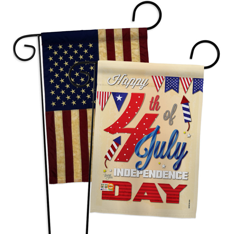 Both Sided Happy Independence Day Decorative Garden Flag & Yard Flags US Design Set of 2 US Flag 100% Polyester Small 12 x 18 inches NEW US Garden Flag Flag Pack of 2 Weather Resistant Both Sided Happy Independence Day Decorative Garden Flag & Yard Flags US Design Set of 2 US Flag 100% Polyester Small 12 x 18 inches NEW US Garden Flag Flag Pack of 2 Weather Resistant