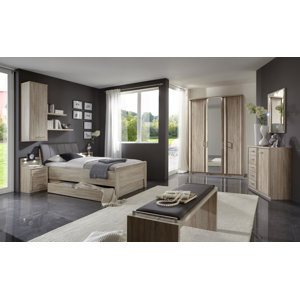 Anpassbares Schlafzimmer-Set Meran, 90 x 200 cm ..