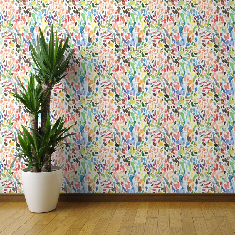 Ivy Bronx Zeigler Abstract Removable Peel And Stick Wallpaper