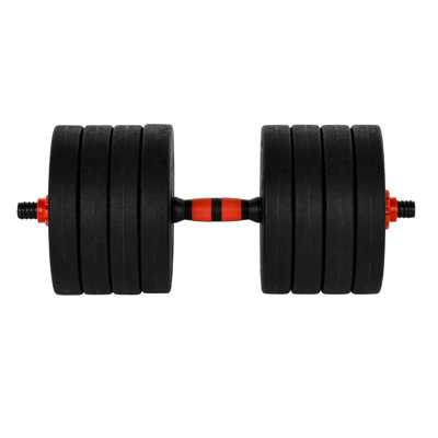 An adjustable dumbbell pair photographed for a US home retailer listing in September 2026