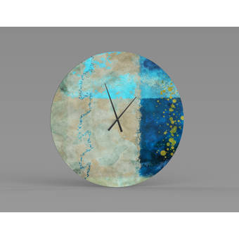 East Urban Home Oversized Byers Wall Clock Wayfair