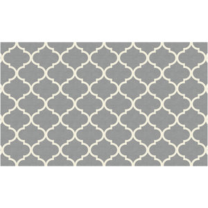 Moroccan Light Gray Indoor/Outdoor Area Rug