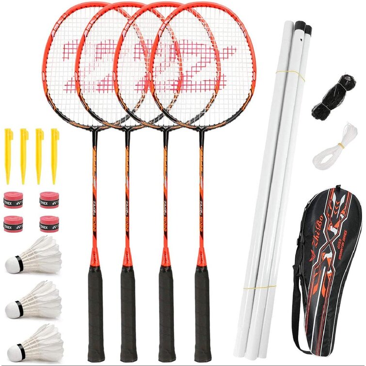 Badminton Racquet Racket Set-Professional Carbon Fiber With 3 Shuttlecocks And " 