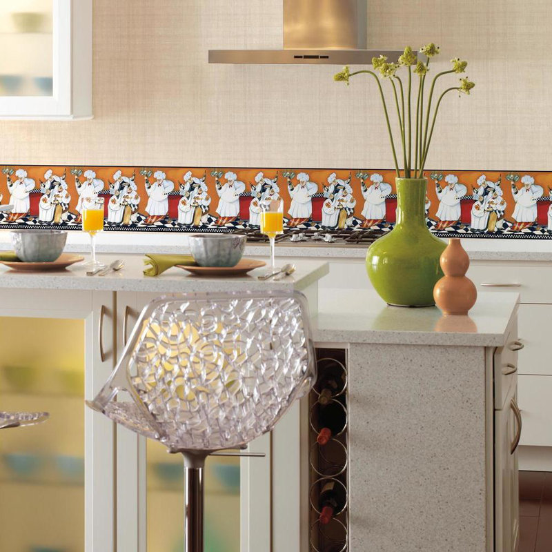 York Wallcoverings Portfolio Ii 15 X 9 Chef S A Cookin Border
