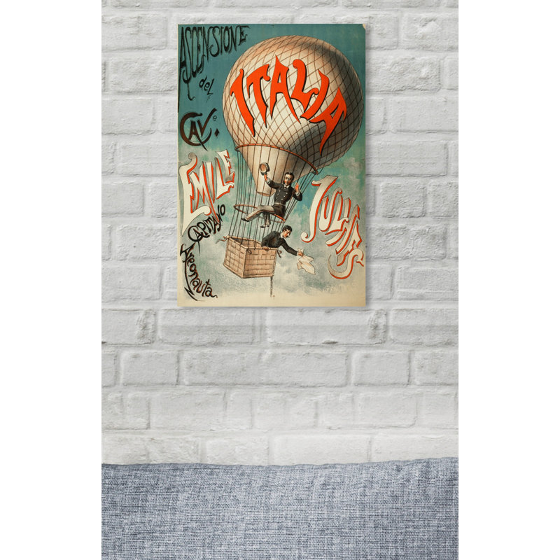 Art Remedy Quotes Capitano Areonauta 1880 Textual Art Print Wayfair