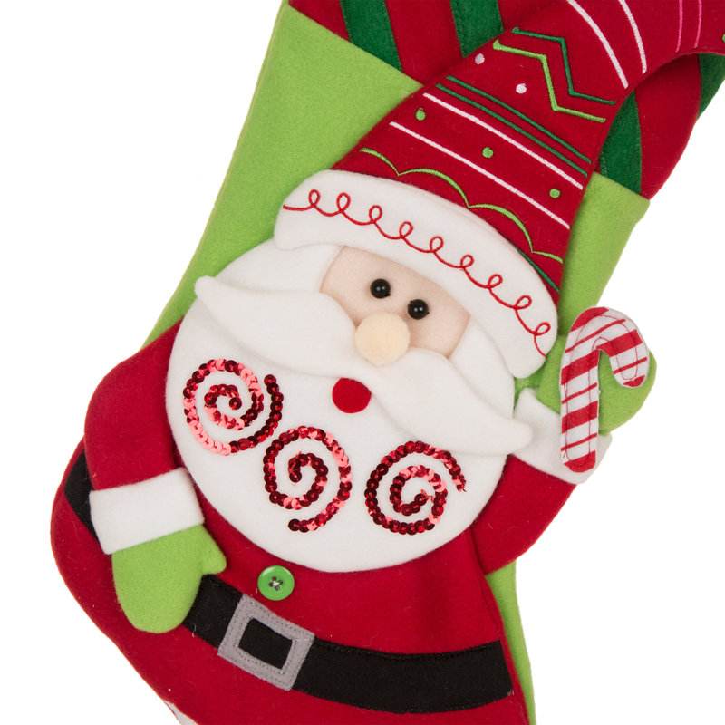 Adult Light Up Christmas Hat /& Stars Santa Dress Up Festive Stocking Red Felt