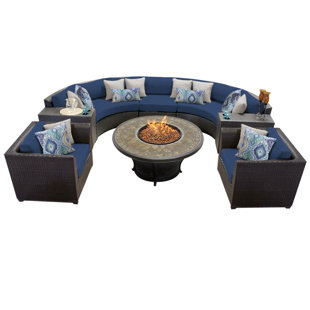 Tegan 8 Piece Sectional Seating Group with Cushions