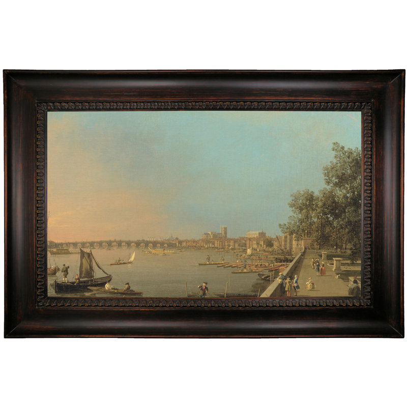Astoria Grand The Thames Horizontal Framed Oil Painting Print On