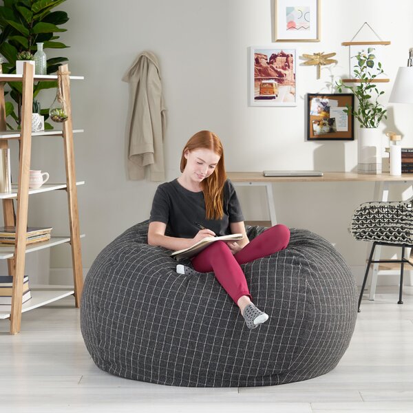 large pouf bean bag chair