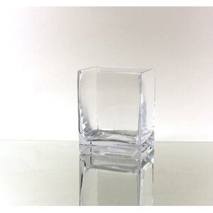 Rectangle Block Glass Vase
