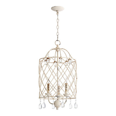 Jaune 3-Light Candle Style Chandelier Lark Manor Finish: Persian White