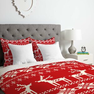 Christmas Red Deer Duvet Cover Set