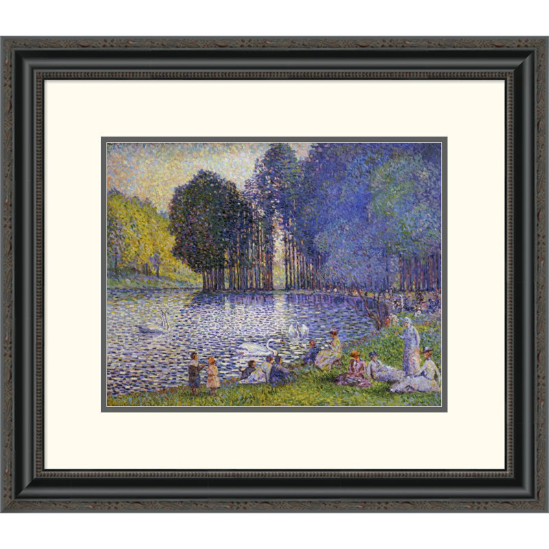 Global Gallery The Lake In The Bois De Boulogne By Henri Edmond