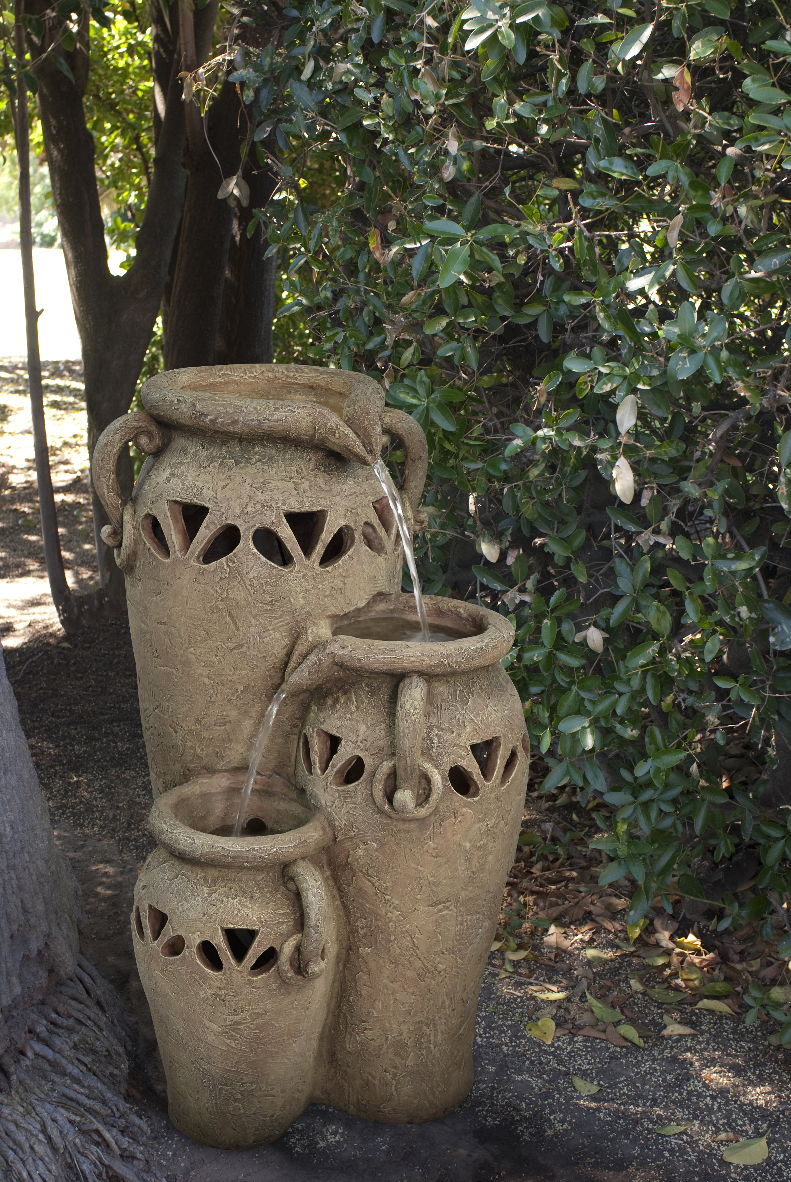 upright outdoor living colorado springs on Fleur De Lis Living Herrman Resin Grand Aria Fountain With Light Reviews Wayfair