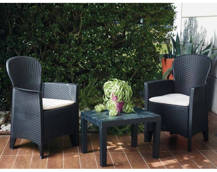 Garten Living 2Sitzer LoungeSet Dilana aus Polyrattan