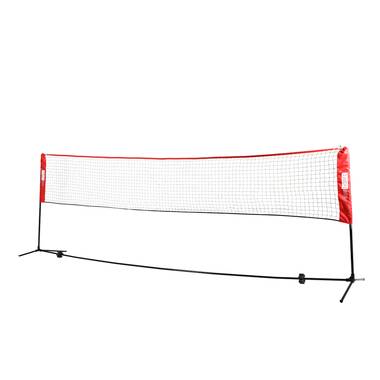 Tennis Volleyball Net,Portable Professional Training Standards Polypropylene Fiber Braided Badminton Net for Indoor or Outdoor Sports Garden Schoolyard Backyard Square Training 6.1mX0.76m 