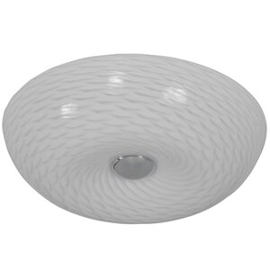 Swirled 2-Light Flush Mount