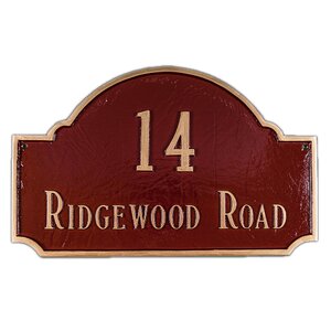 2-Line Address Plaque