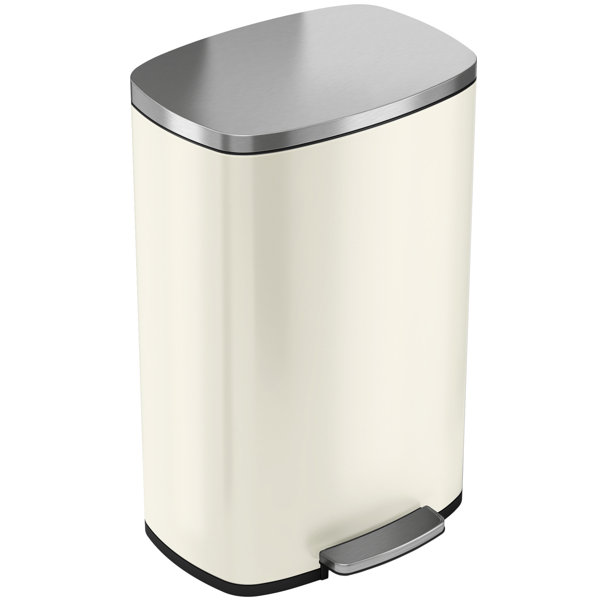 Bathroom Step Trash Can Aged And Gold Waste Bin Step On Trash Can