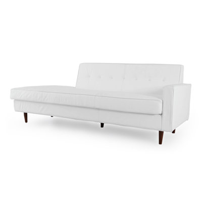 Mickey Mid Century Modern Leather Sofa Corrigan Studio Upholstery