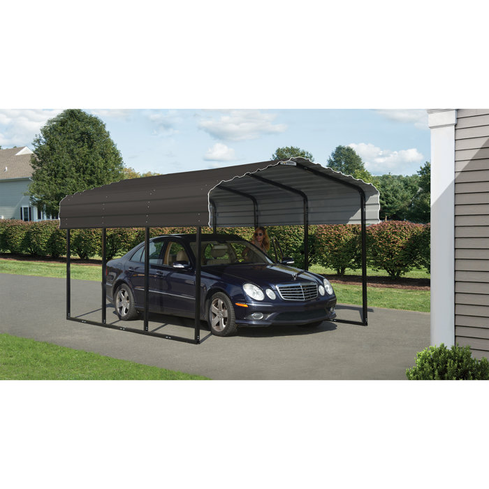 Arrow Steel Carport 10 Ft X 15 Ft Canopy Reviews Wayfair Ca