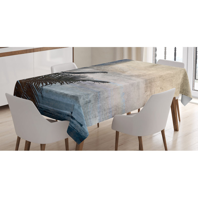 East Urban Home Ambesonne Hawaiian Tablecloth Palm Tree Leaves On