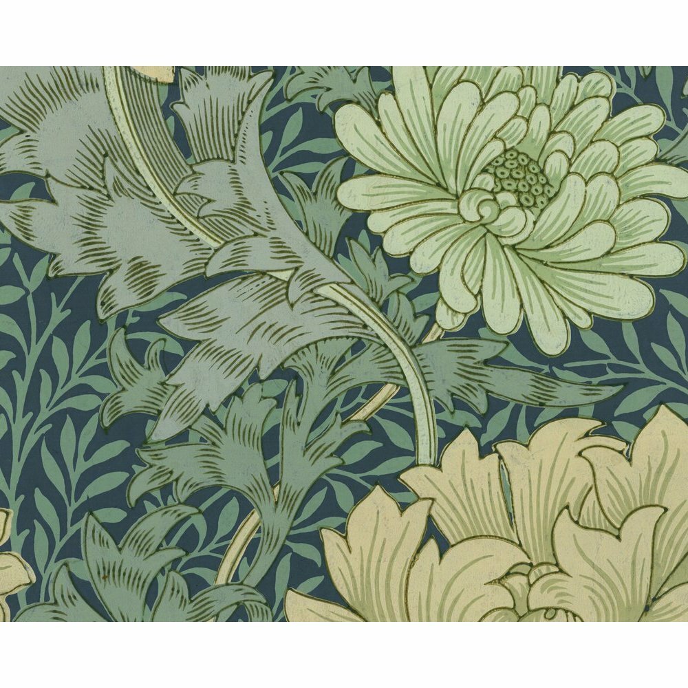 East Urban Home William Morris Wallpaper Sample With Chrysanthemum Painting Print Wayfair Co Uk