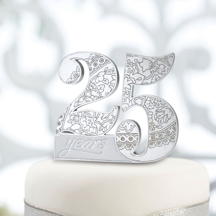 Le Prise 25th Anniversary Cake Topper Wayfair