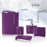 purple butterfly bathroom set